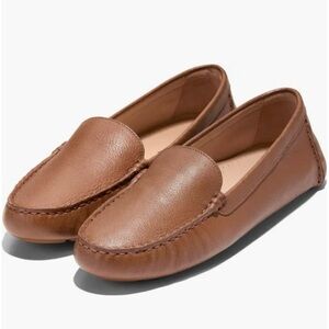 🆕 Cole Haan Evelina Loafers Driver Shoes Women’s British Tan Leather